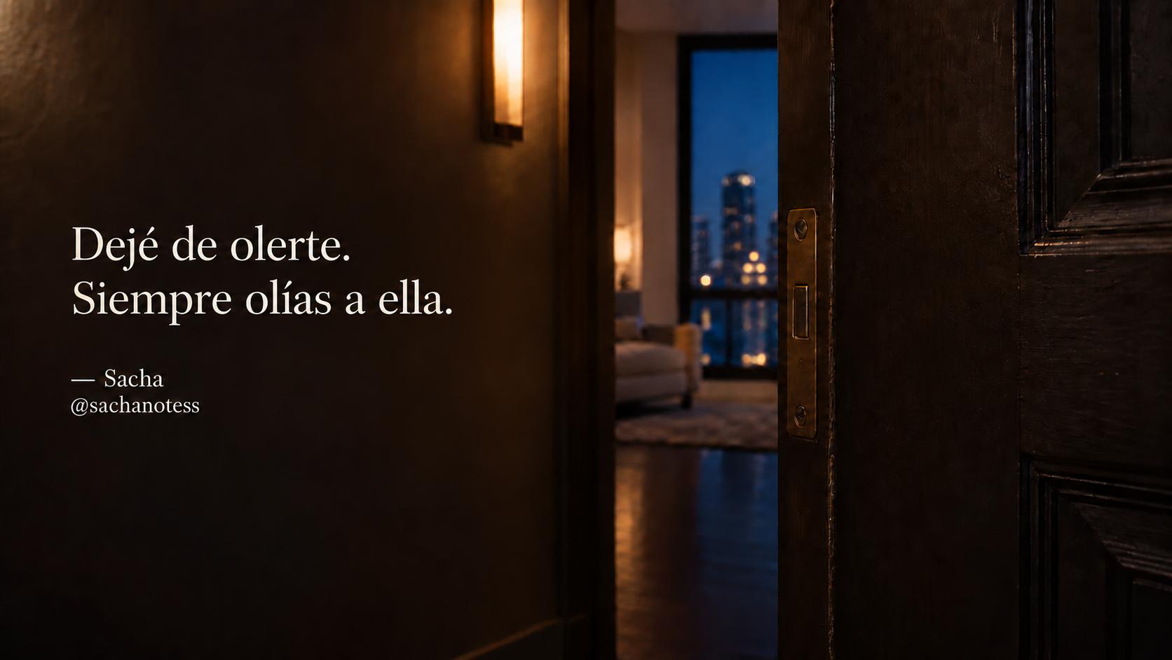 Arte de la cita Scent and Door en español