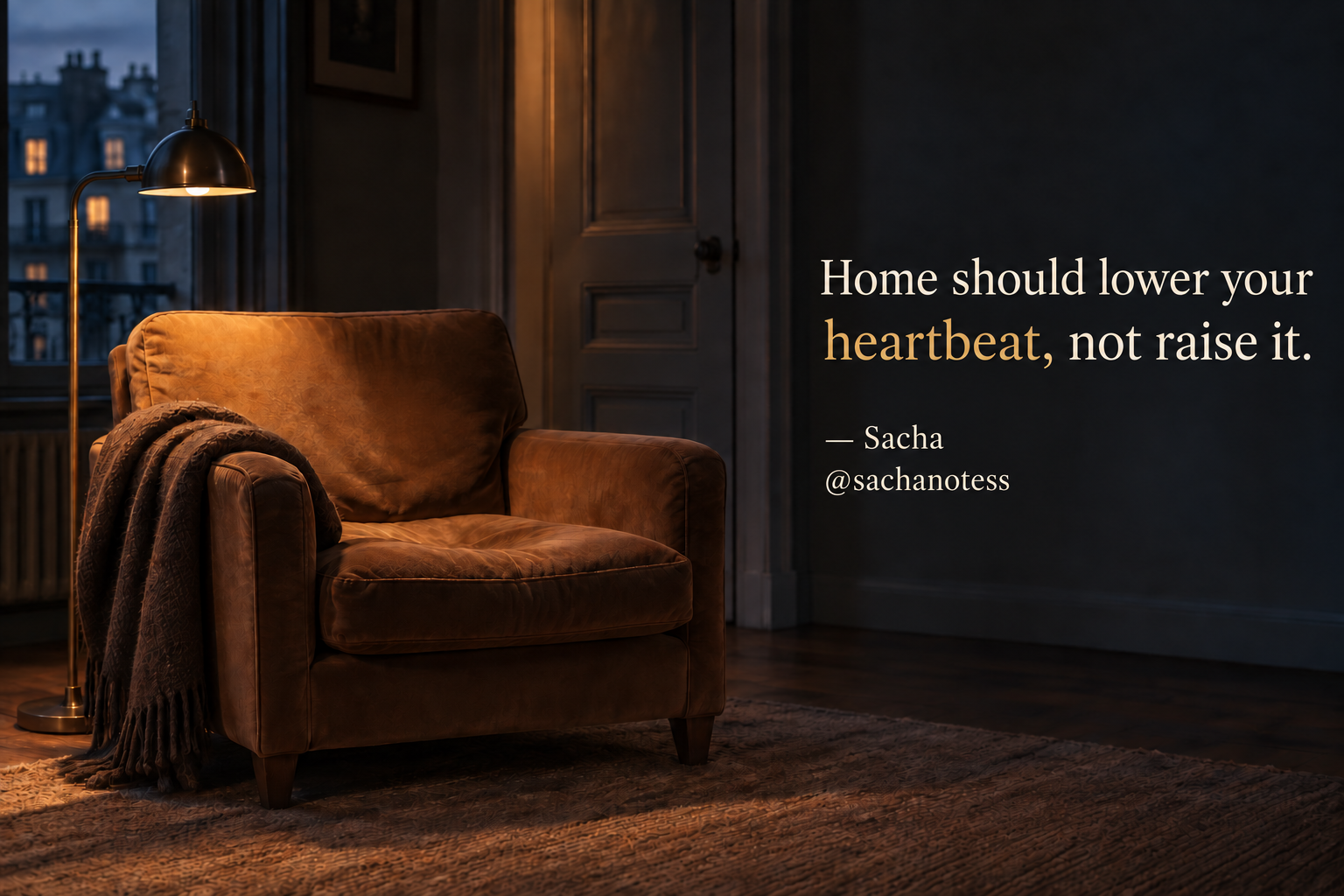Home Lowers Heartbeat quote artwork in English